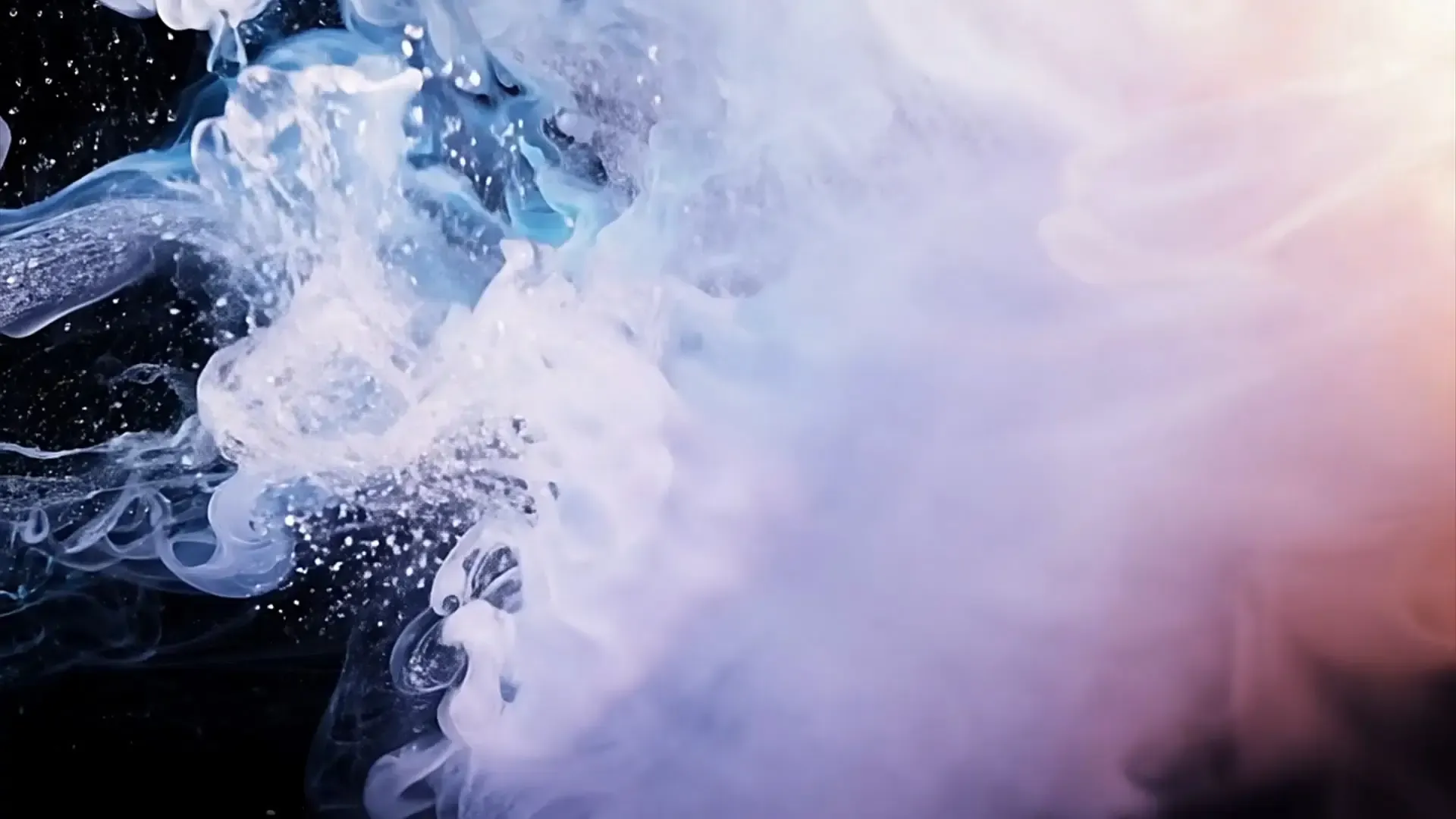 Abstract Liquid Overlay Fluid Color Explosion for Video Enhancement